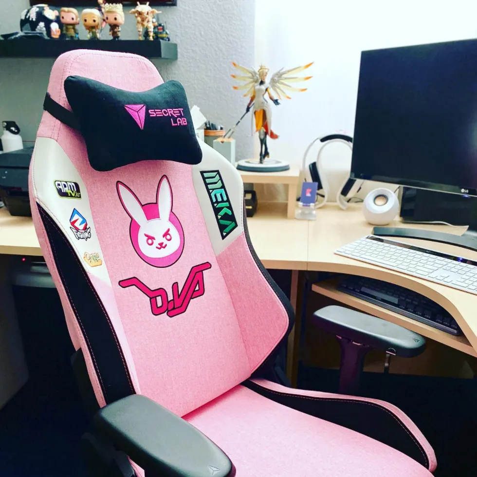 My Overwatch themed D.Va chair