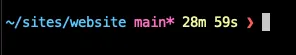 ~/sites/website main*